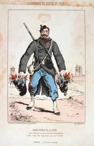 Mobilní stráž Seiny, obléhání Paříže, 1870-1871 od Unbekannt