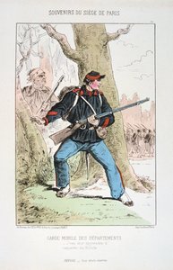 Mobilní stráž oddělení, obležení Paříže, 1870-1871 od Unbekannt