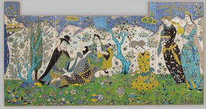Zahradní shromáždění, Írán, 1640-50. od Unbekannt