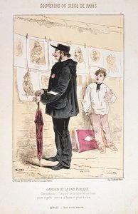 Strážce veřejného míru, obléhání Paříže, 1870-1871 od Unbekannt