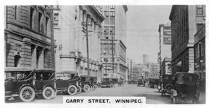 Garry Street, Winnipeg, Manitoba, Kanada, 20. léta 20. století od Unbekannt