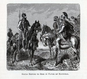 Galové odmítají povstat ve prospěch Hannibala, 1882 od Unbekannt