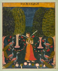 Gauri Ragini, folio z Ragamala, ca. 1625-1630. od Unbekannt