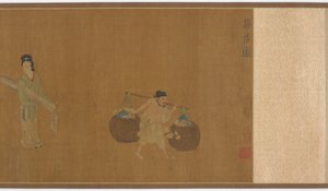 Ge Hong Moving House, dynastie Ming, 16. století. od Unbekannt