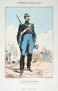 Gendarmerie Republicaine, obležení Paříže, francouzsko-pruská válka, 1870-1871. od Unbekannt