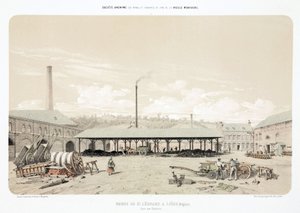 General Industrial Scenes Coal store, St Leonard, Lutych, Belgie od Unbekannt