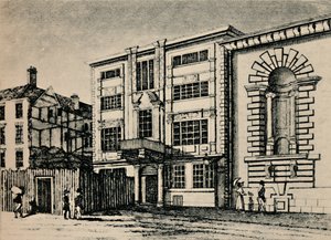 General Post Office, circa 1793 – Showing Buildings Adjoinging Lloyds Coffee House, 1928 od Unbekannt