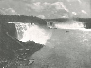 Celkový pohled na Niagarské vodopády, 1895. od Unbekannt