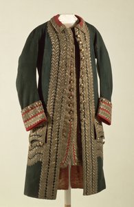 Generálská uniforma, patřící Alexandru Suvorovovi (1729-1800), konec 18. století (vlněné plátno a hedvábí zdobené zlatou nití) od Unbekannt