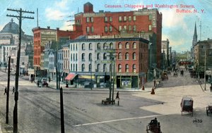 Genesse, Chippewa a Washington Street, Buffalo, New York, USA, c1910 od Unbekannt