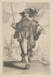 Gentleman Holding a Crop, 1629. od Unbekannt