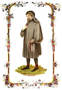 Geoffrey Chaucer, anglický spisovatel, básník, filozof, byrokrat a diplomat ze 14. století, c1850 od Unbekannt