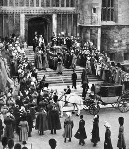 Místo odpočinku George Vs, kaple svatého Jiří, hrad Windsor, 28. ledna 1936 od Unbekannt