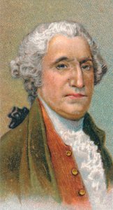 George Washington 1732-99, první prezident Spojených států, 1924 od Unbekannt