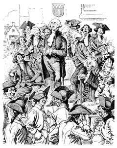 George Washington se snaží říct lež, 1901 od Unbekannt