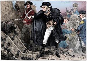 George Washington při obléhání Yorktown, Virginie, 1781 c1880 od Unbekannt
