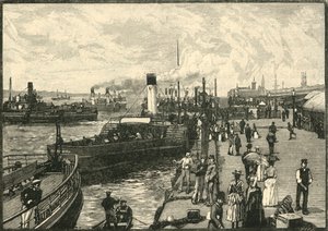 Georges Landing-Stage, 1898. od Unbekannt