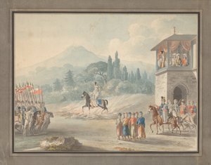 recenze gruzínské jízdy, c. 1780 od Unbekannt