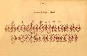 Německá arabeska. Malý, 1862 od Unbekannt