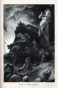 Německá pohřební oběť, 1882 od Unbekannt