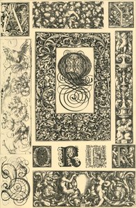 Německé renesanční typografické ornamenty, 1898. od Unbekannt