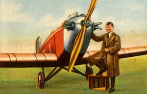 Německý letec Friedrich Karl von Koenig-Warthausen, 1932. od Unbekannt