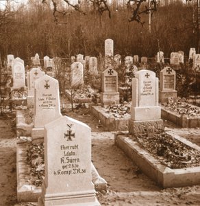 Německý hřbitov, Carlepont, severní Francie, c1914-c1918 od Unbekannt