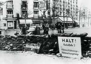 Německý kontrolní bod, okupovaná Paříž, 1940-1944 od Unbekannt