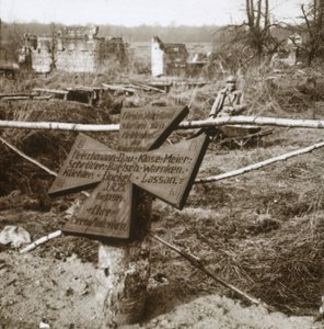 Německý společný hrob, c1914-c1918 od Unbekannt
