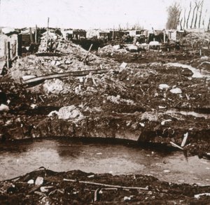 Německý úkryt, Noordschote, Flandry, Belgie, c1914-c1918 od Unbekannt