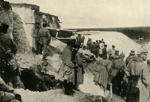 Němečtí vojáci v Hulluchu v severní Francii, první světová válka, c1915, c1920. od Unbekannt