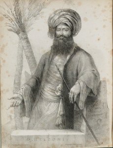Giovanni Battista Belzoni 1778-1823 Frontispiece z Narrative of the Operations a Recent Disco od Unbekannt