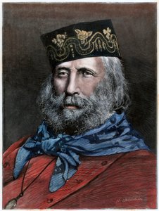 Giuseppe Garibaldi, italský vlastenec, 1882 od Unbekannt