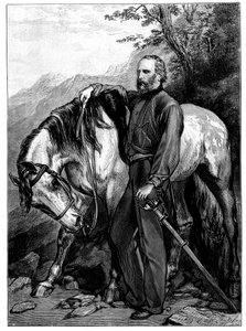 Giuseppe Garibaldi , italský vlastenec a voják Risorgimento, 1900 od Unbekannt