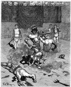 Gladiátorský boj, 1882-1884 od Unbekannt