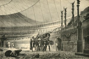 Gladiátoři zdraví císaře před vstupem do boje, 1890. od Unbekannt