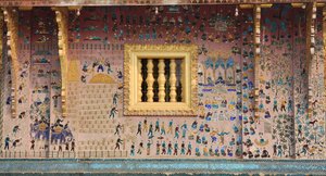 Skleněné mozaiky v tangu Wat Xieng, Luang Prabang, Laos, 50. léta od Unbekannt