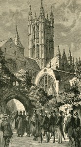 Going To Service by The Dark Entry: Colonial and Indian Visitors v Canterbury, 1886. od Unbekannt