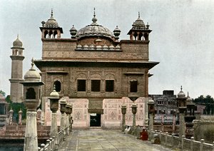 Zlatý chrám, Amritsar, Paňdžáb, Indie, c1890 od Unbekannt