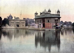 Zlatý chrám, Amritsar, Paňdžáb, Indie, c1890 od Unbekannt