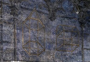 Gotické umění: Papežův pokoj: detail klecí - věž andělů. 1336-1337, Palác papežů, Avignon od Unbekannt