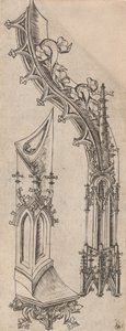 gotické písmeno D, c. 14801500. od Unbekannt