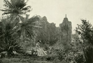 Gotická zřícenina v Barrackpore Garden, c1870, 1925. od Unbekannt