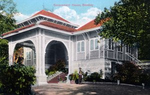 Government House, Bombay, Indie, počátek 20. století od Unbekannt