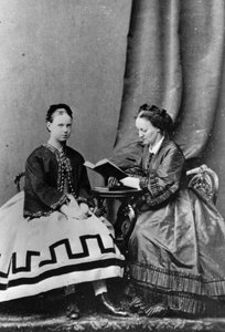 Velkokněžna Maria Alexandrovna Ruska s Annou Tyutcheva, 1864 od Unbekannt