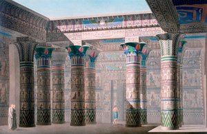 Velký chrám, Isle of Philae, Núbie, Egypt, 19. století od Unbekannt