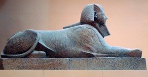 Žulová sfinga Hatšepsut, vláda Hatšepsut, egyptská, 18. dynastie od Unbekannt