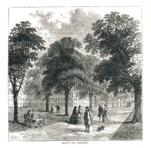 Grays Inn Gardens, 1878 od Unbekannt