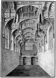 Great Hall, Hampton Court Palace, Londýn, 1893. od Unbekannt