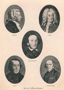 Velcí hudebníci - Deska IV., 1895 od Unbekannt